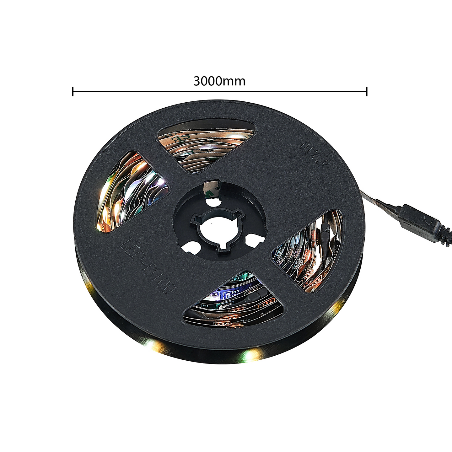 Led-nauha TRIO Screen 6,5W 3m RGB musta