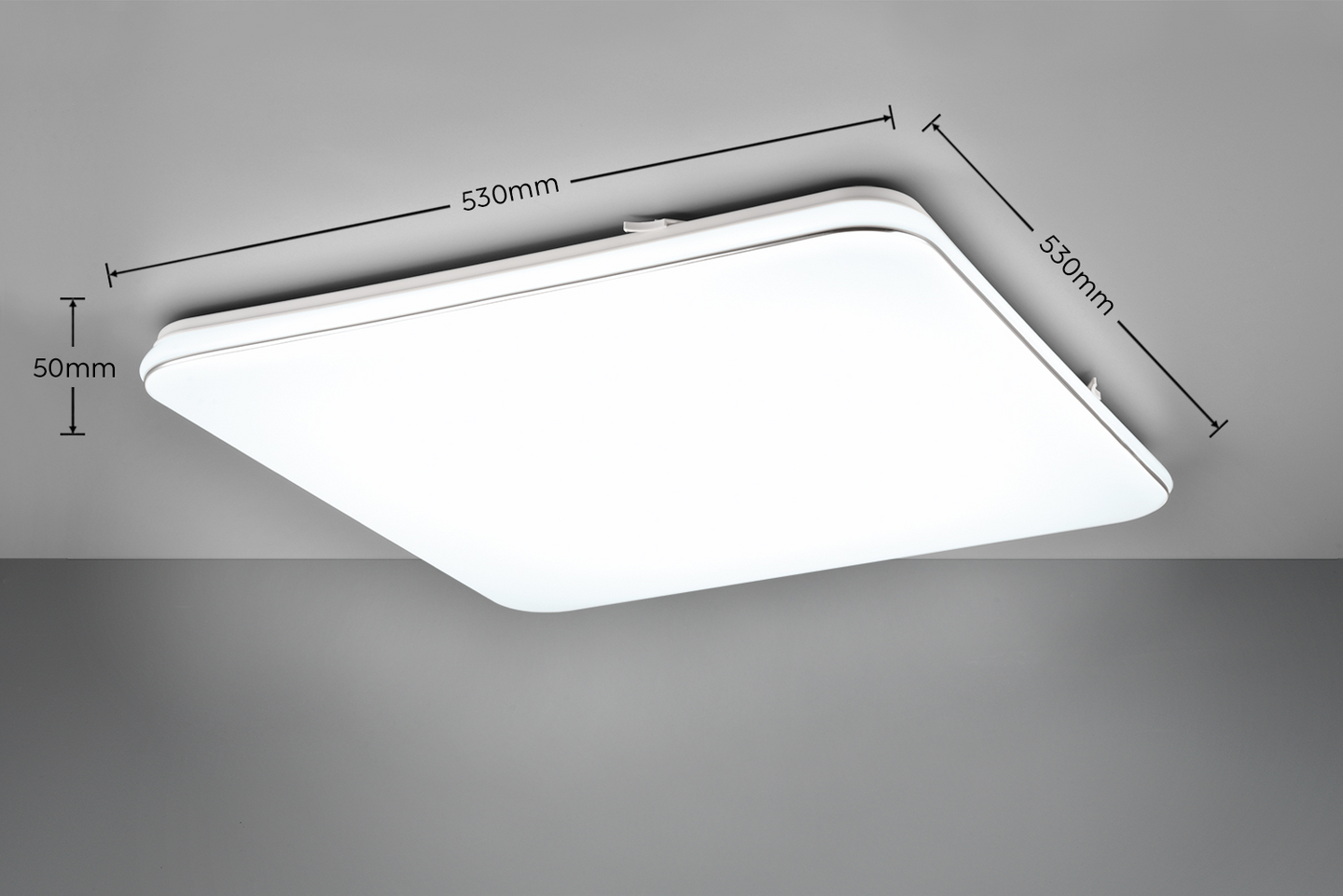 Plafondi TRIO Blanca led 4000K 53x53xcm valkoinen