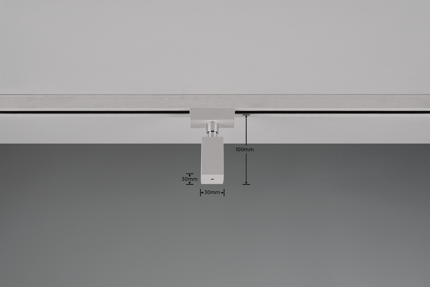 Riippuvalaisinadapteri TRIO Duoline harmaa