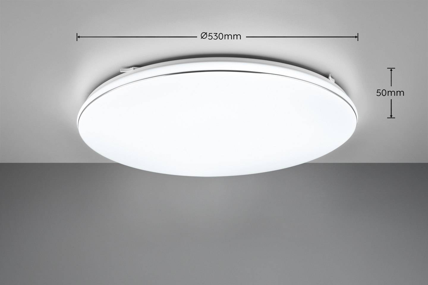 Plafondi TRIO Blanca led 4000K 53cm valkoinen