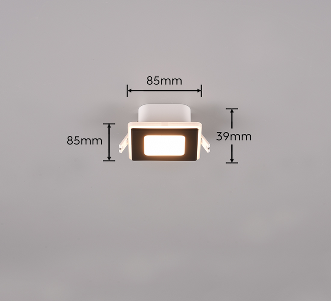 Uppospotti TRIO Nimbus led 5W 8cm IP44 mattamusta