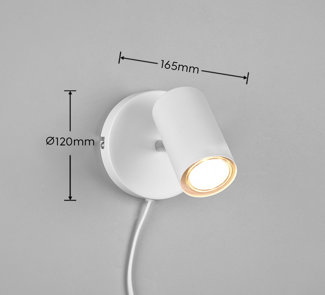 Spottivalaisin TRIO Marlina 1-osainen GU10 valkoinen