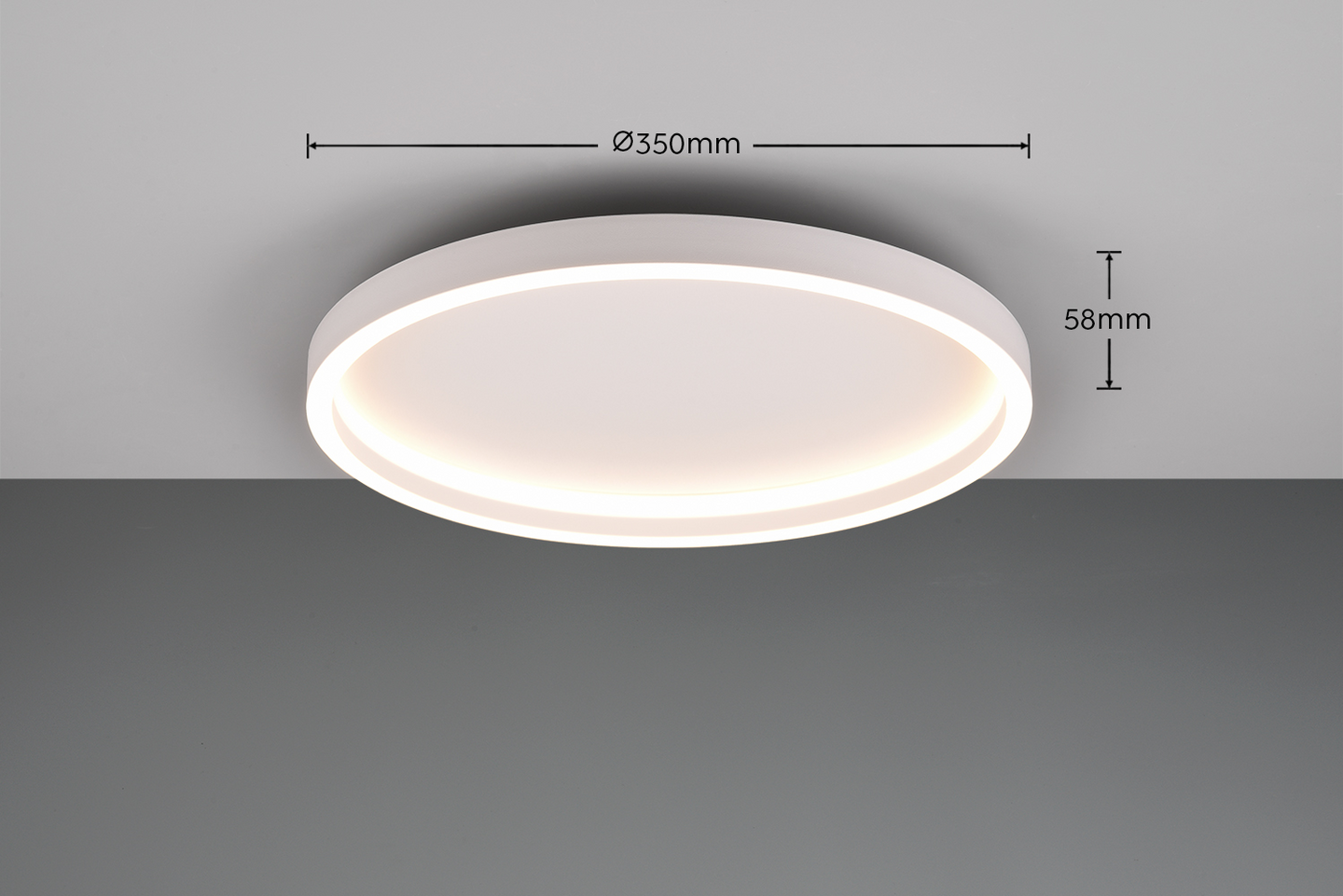 Plafondi TRIO Rotonda led 2600lm 35cm valkoinen