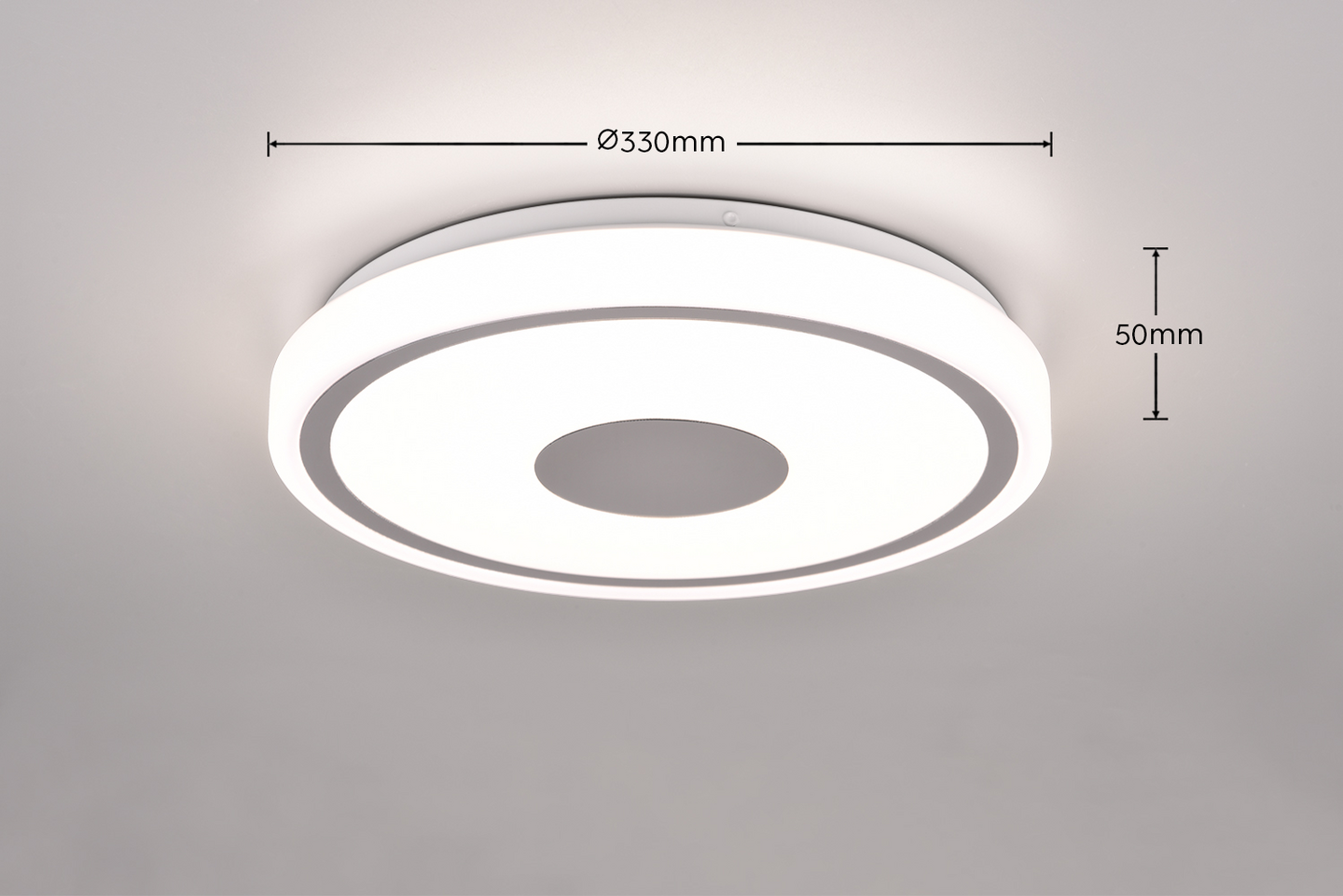 Plafondi TRIO Bunda led 16W 2000lm kromi