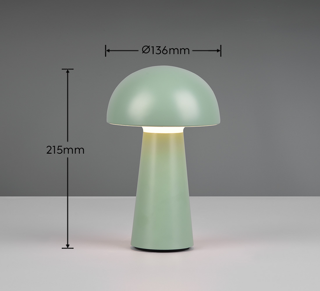 Ulkopöytävalaisin TRIO Lennon led 180lm ladattava pistaasi