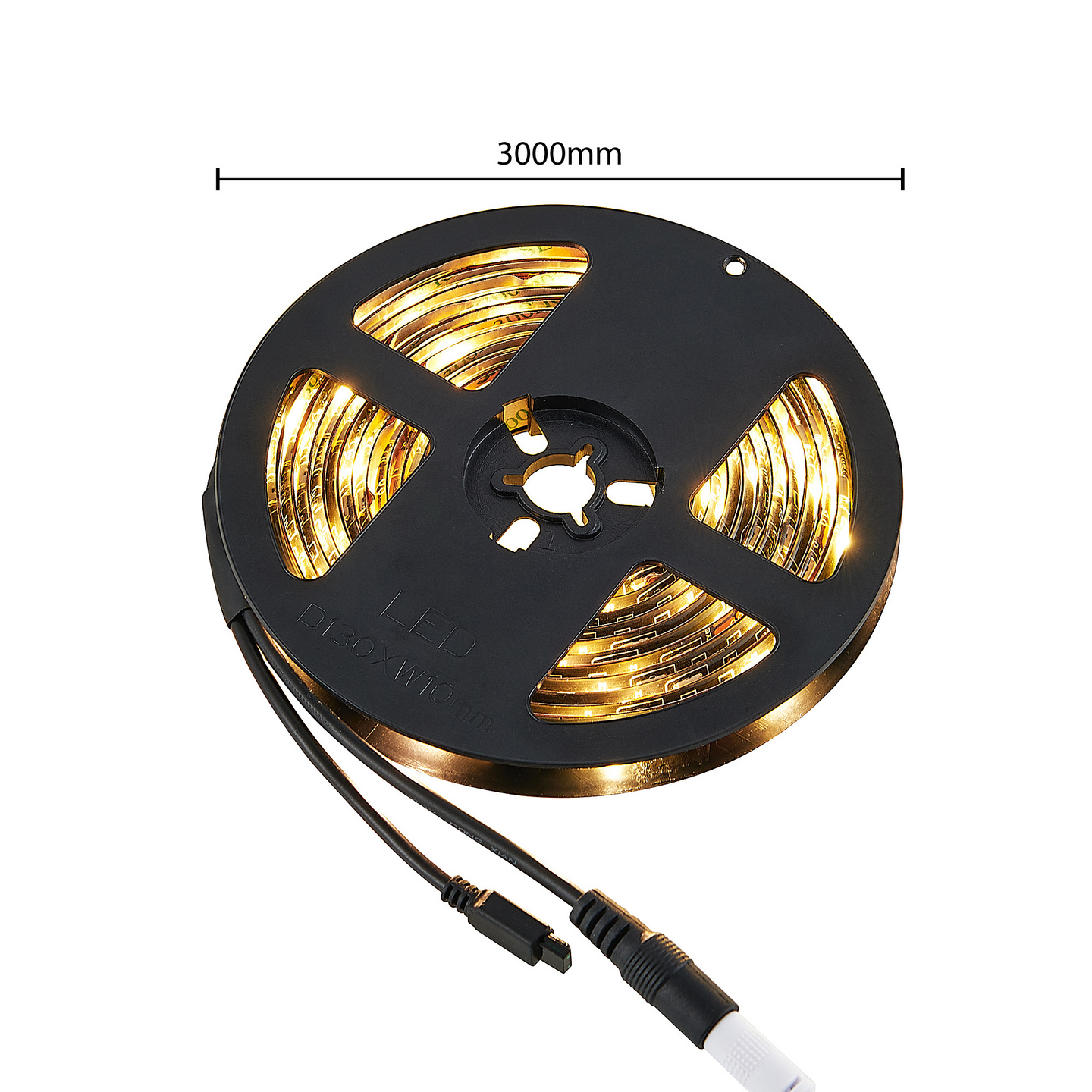 Led-nauha TRIO Rush 10,5W 3m RGB musta