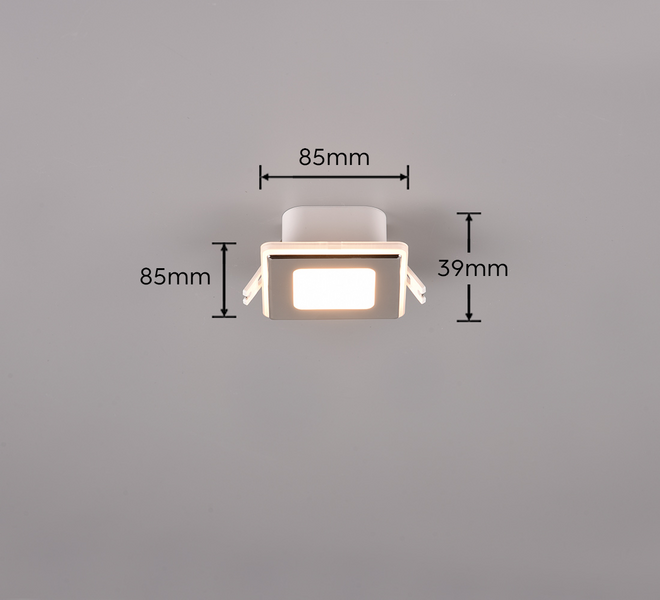 Uppospotti TRIO Nimbus led 5W 8cm IP44 kromi
