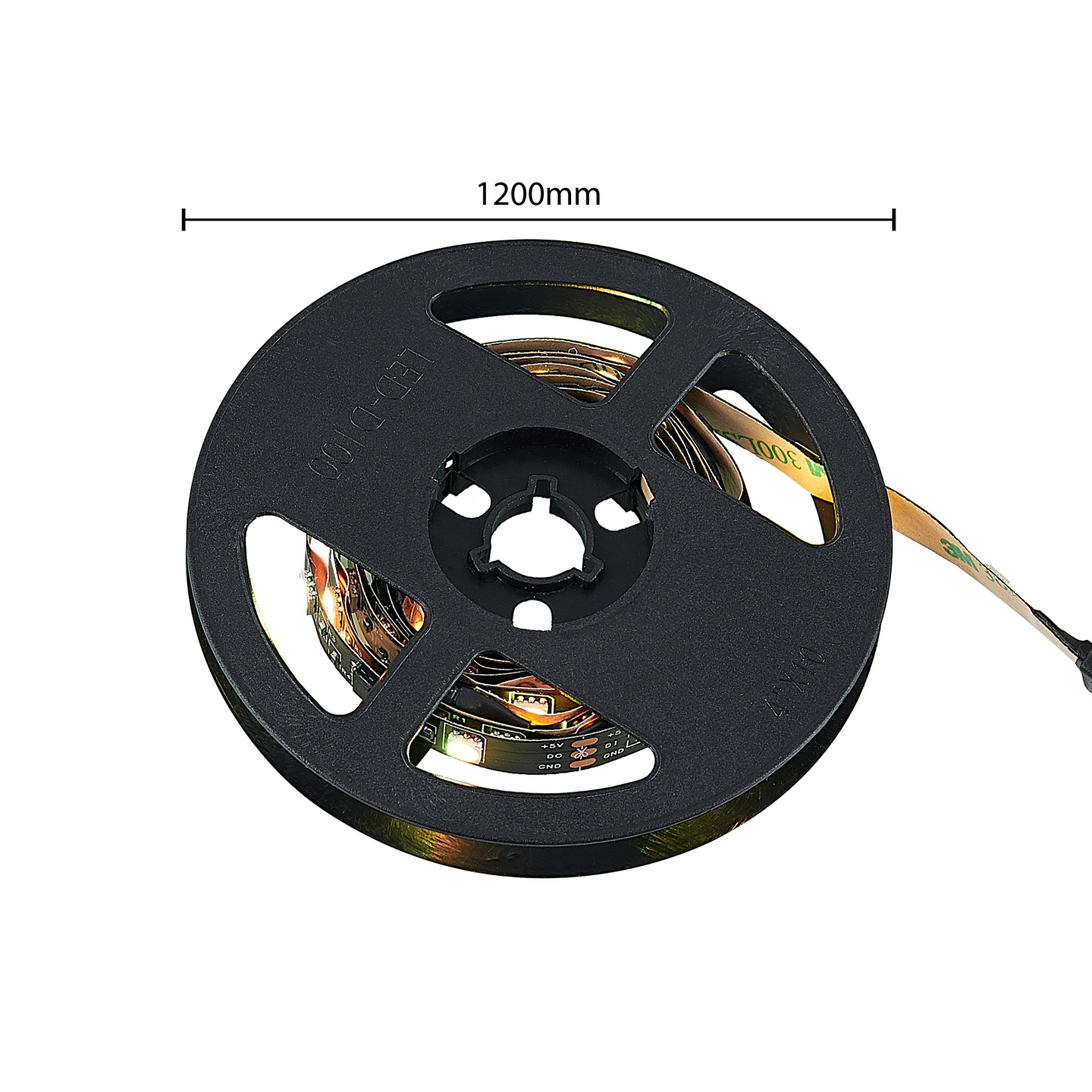 Led-nauha TRIO Screen 2,5W 1,2m RGB musta