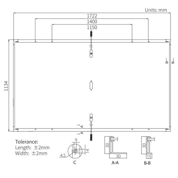 PV-paneeli Longi Hi-MO6 Mono 425W HC musta