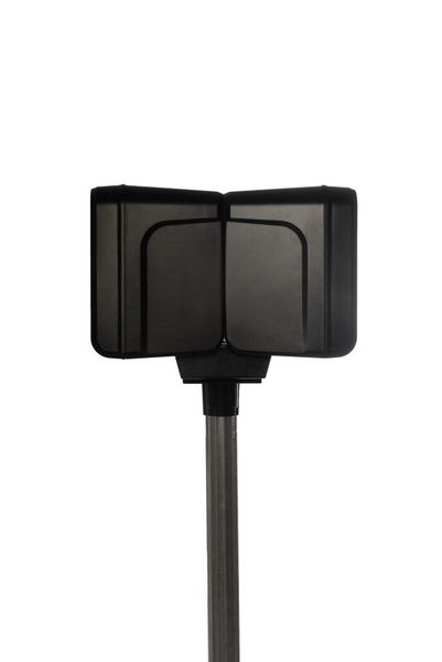 Asennusteline selät vastakkain UTU-X piharasiatarvike