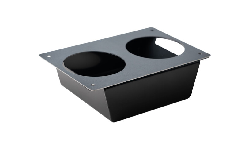 Asennusteline selät vastakkain UTU-X piharasiatarvike