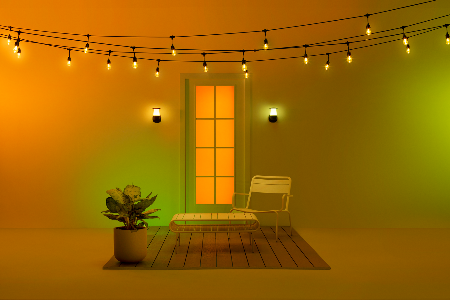 Ulkoseinävalaisin WiZ Elpas 650lm 8,5W 2700-5000K RGB