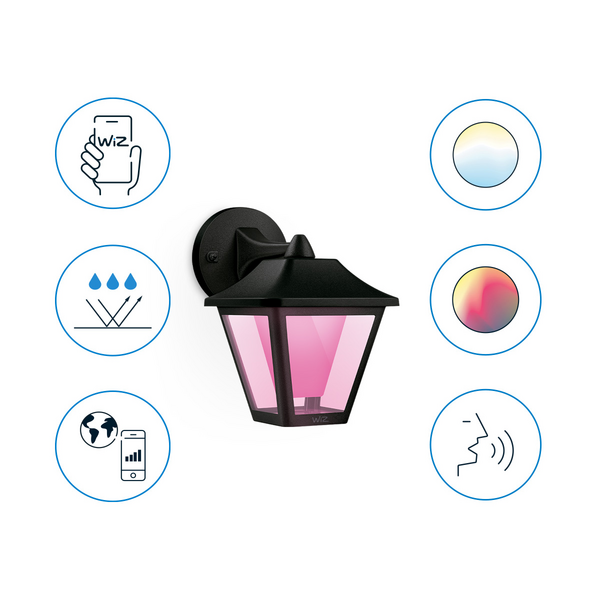 Ulkoseinävalaisin WiZ Classic 1000lm 2700-5000K