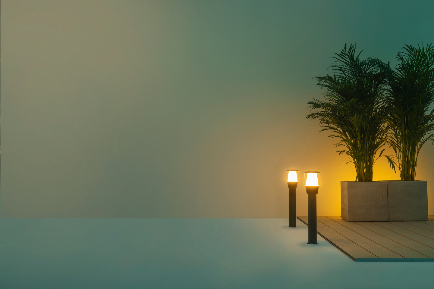 Ulkopylväsvalaisin WiZ Elpas 320lm 4,8W 2700-5000K RGB aloituspakkaus