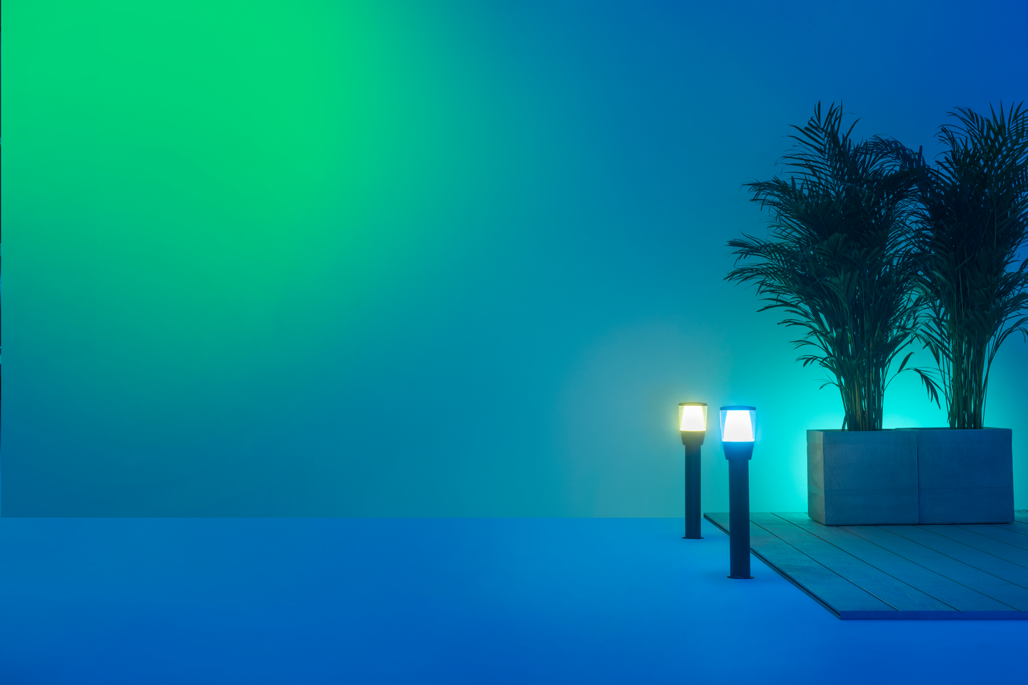 Ulkopylväsvalaisin WiZ Elpas 320lm 4,8W 2700-5000K RGB aloituspakkaus