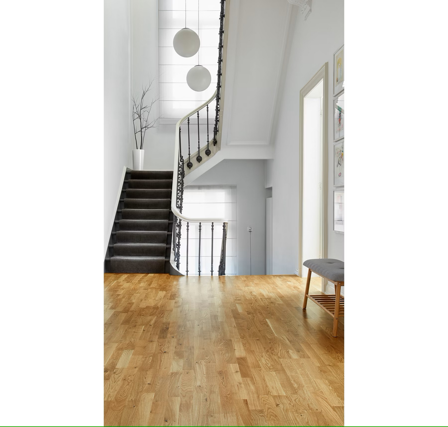 TRÄGOLV TARKETT PURE 13 8723021 2,66M², EK RUSTIK 3-STAV PN-LACK