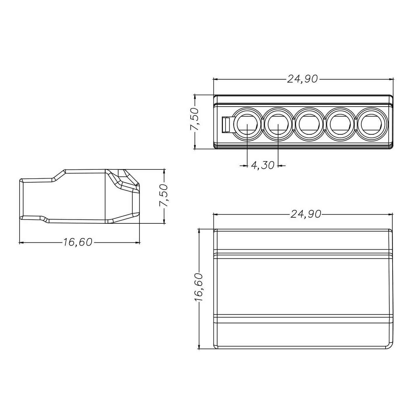 Rasialiitin Opal 980 5-napainen keltainen(25kpl)