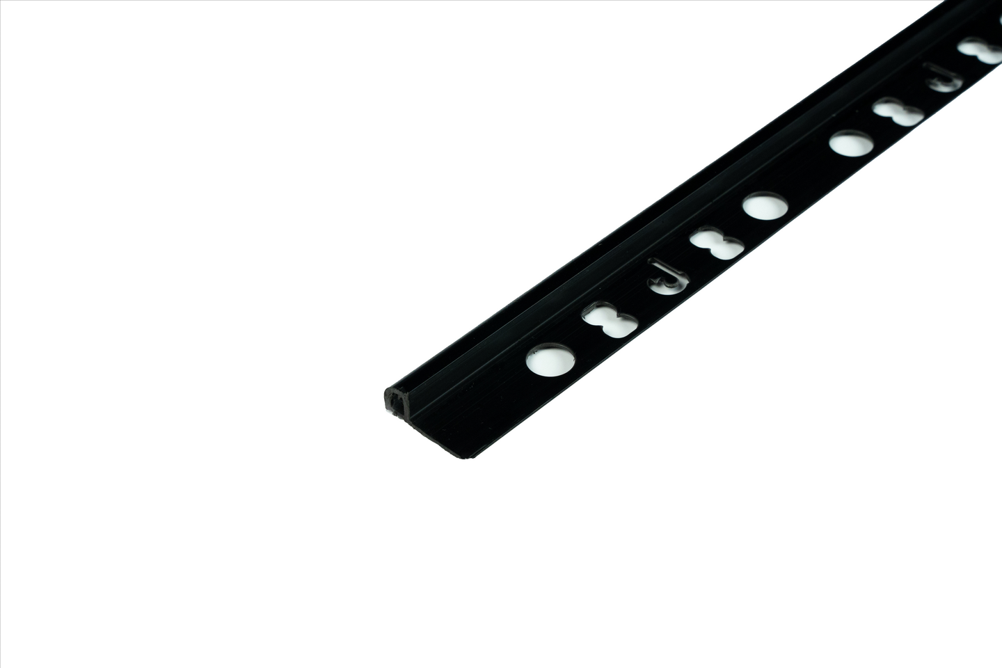 Dione laattalista 8mm 2,7m pyöreä musta 6515-Black