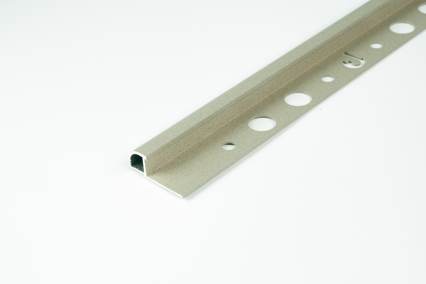 Dione laattalista 10mm 2,7m pyöreä Mud Rustic 6535-MUR