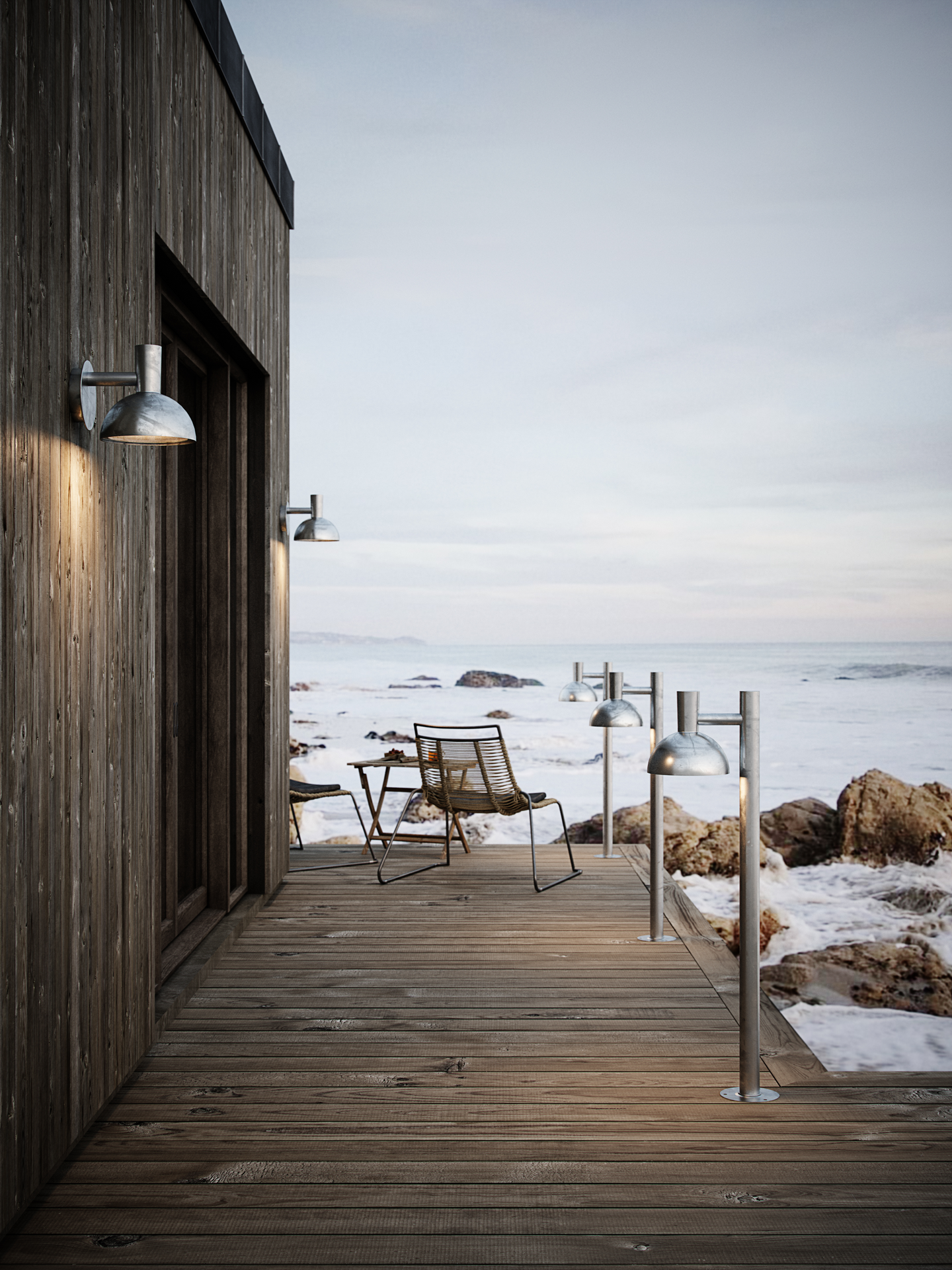 Ulkopylväsvalaisin Nordlux Arki E27 teräs galvanoitu