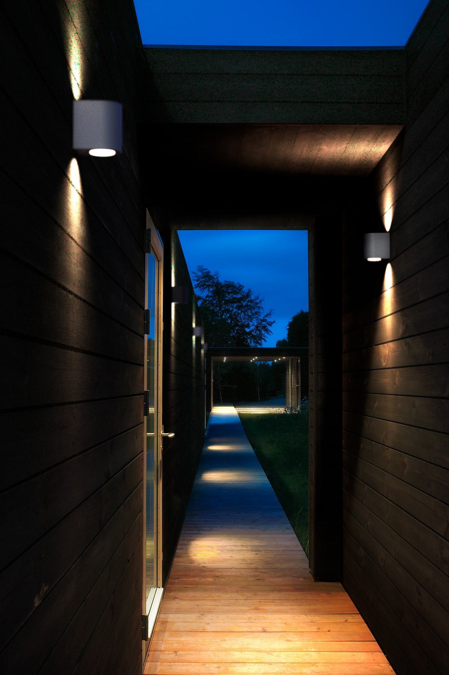 Ulkoseinävalaisin Nordlux Canto led 500lm 2700K 2x6W harmaa