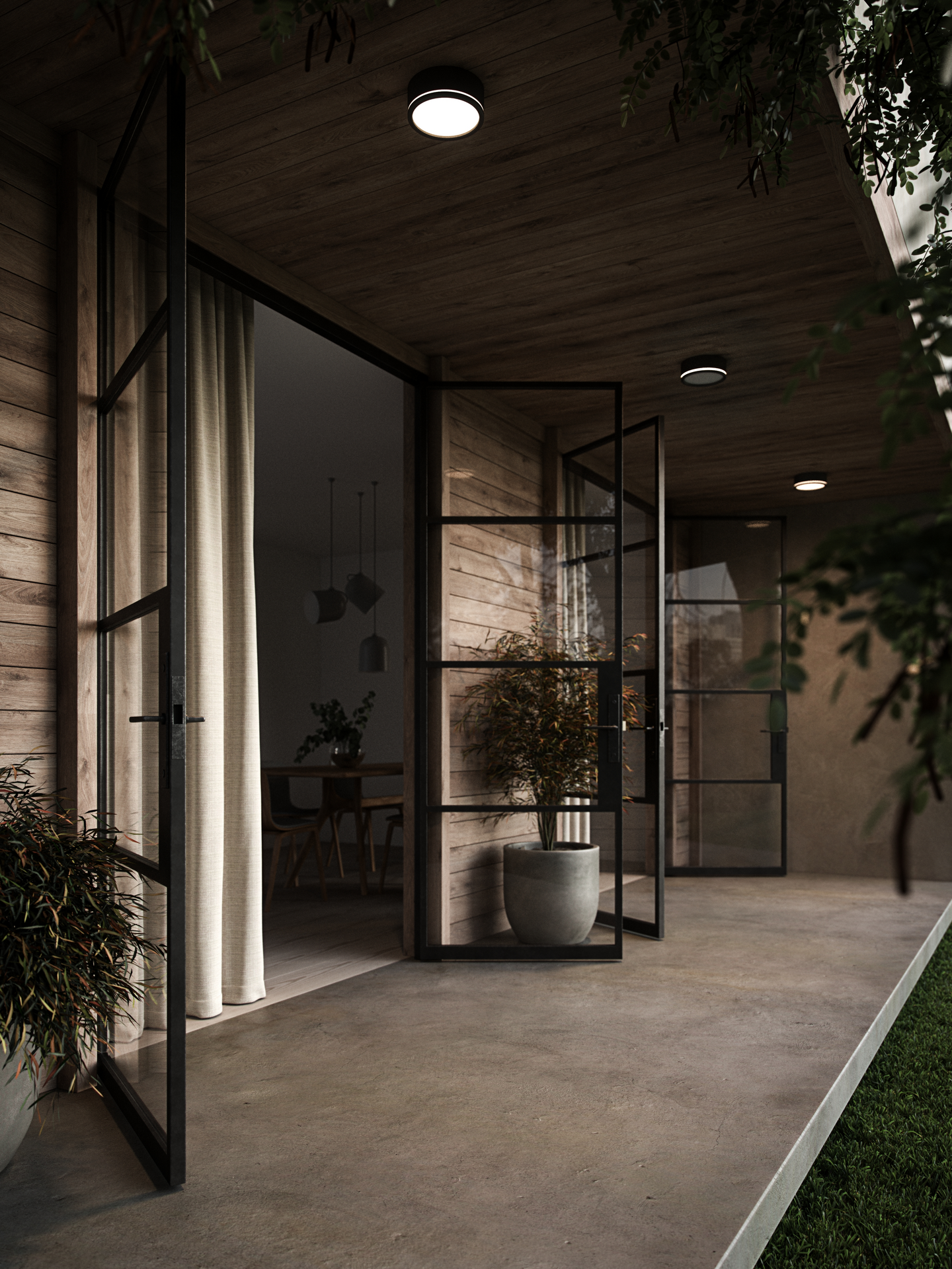 Plafondi Nordlux Ava Smart led 9,5W 600lm 2700K IP54 musta