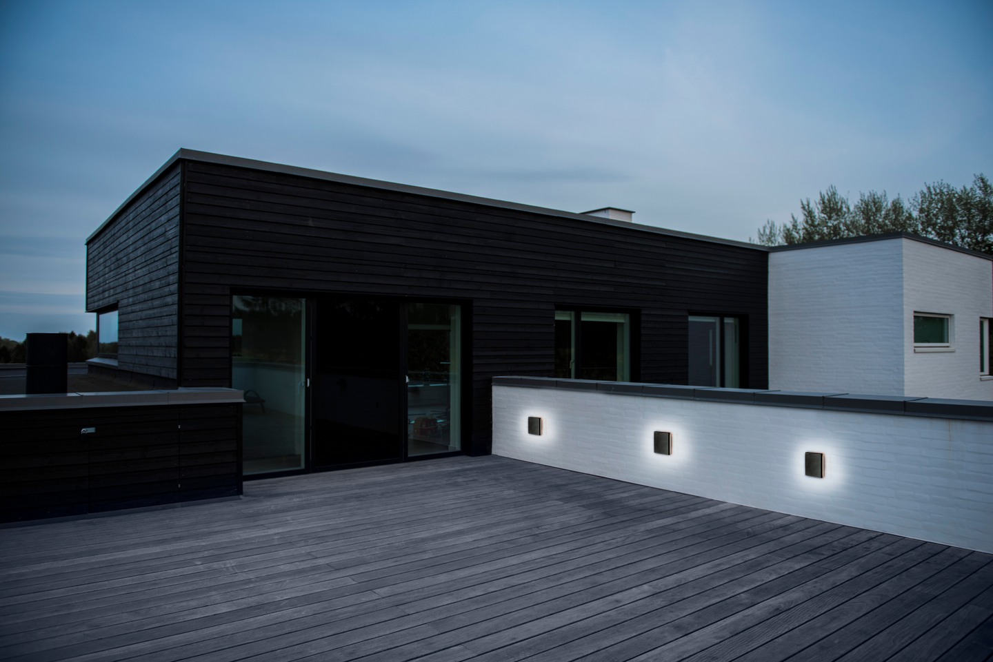 Ulkoseinävalaisin Nordlux Artego led 150x150mm 484lm 3000K 8W musta