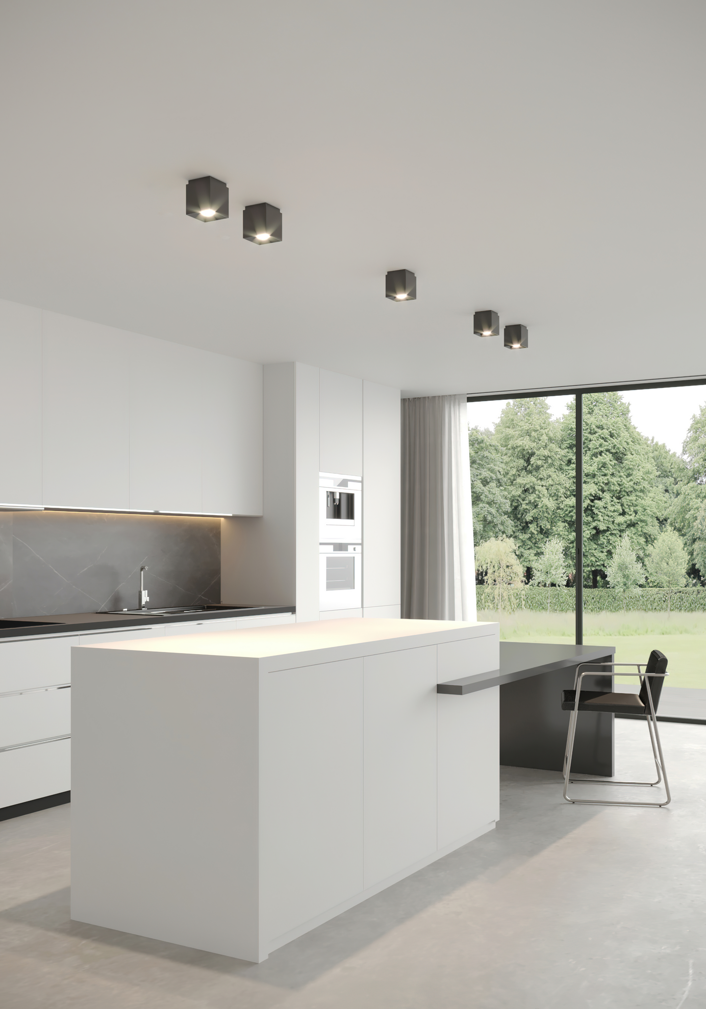 Kattovalaisin Nordlux Ethan GU10 mattamusta