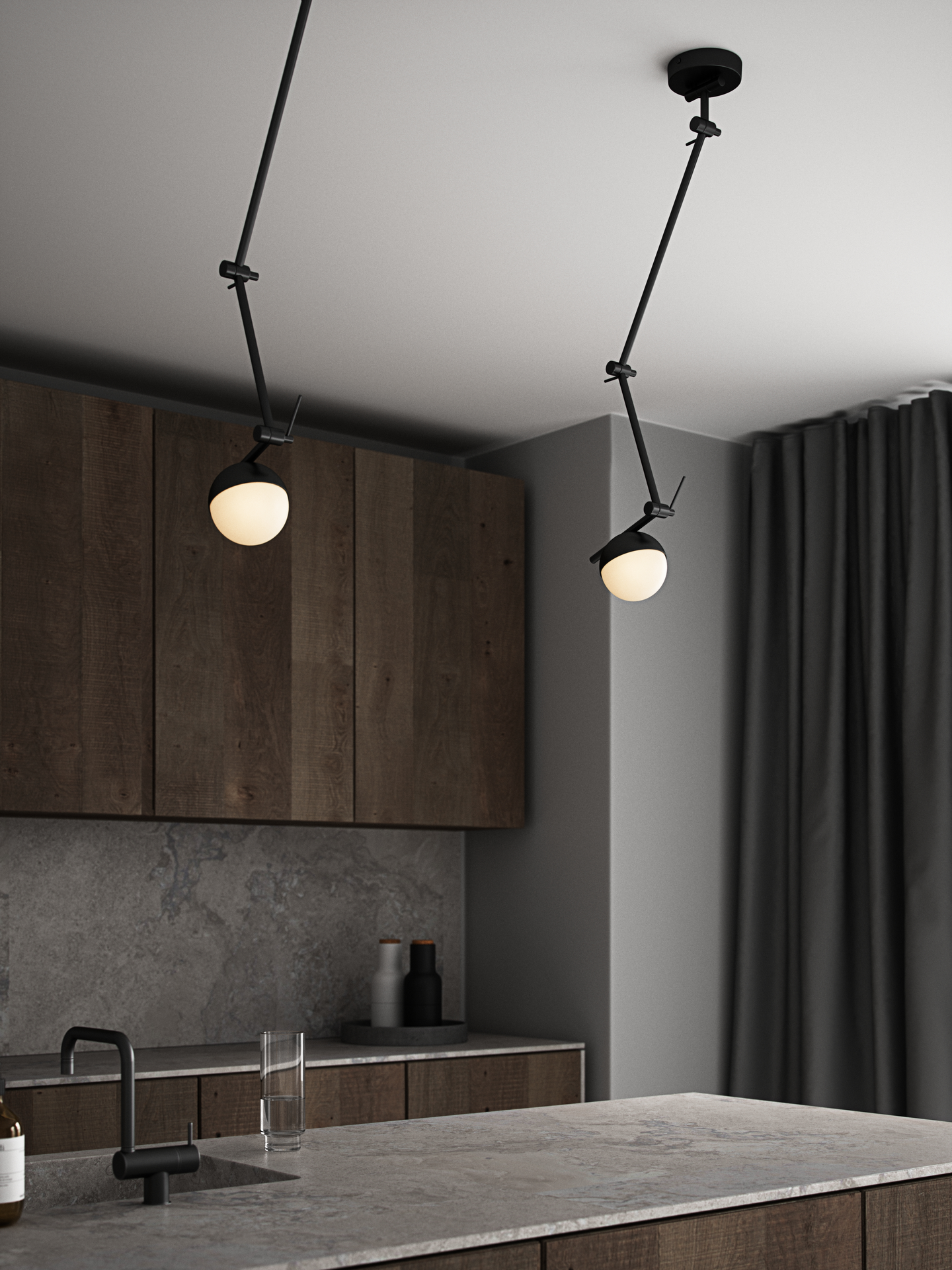 Seinävalaisin Nordlux Contina G9 100mm musta