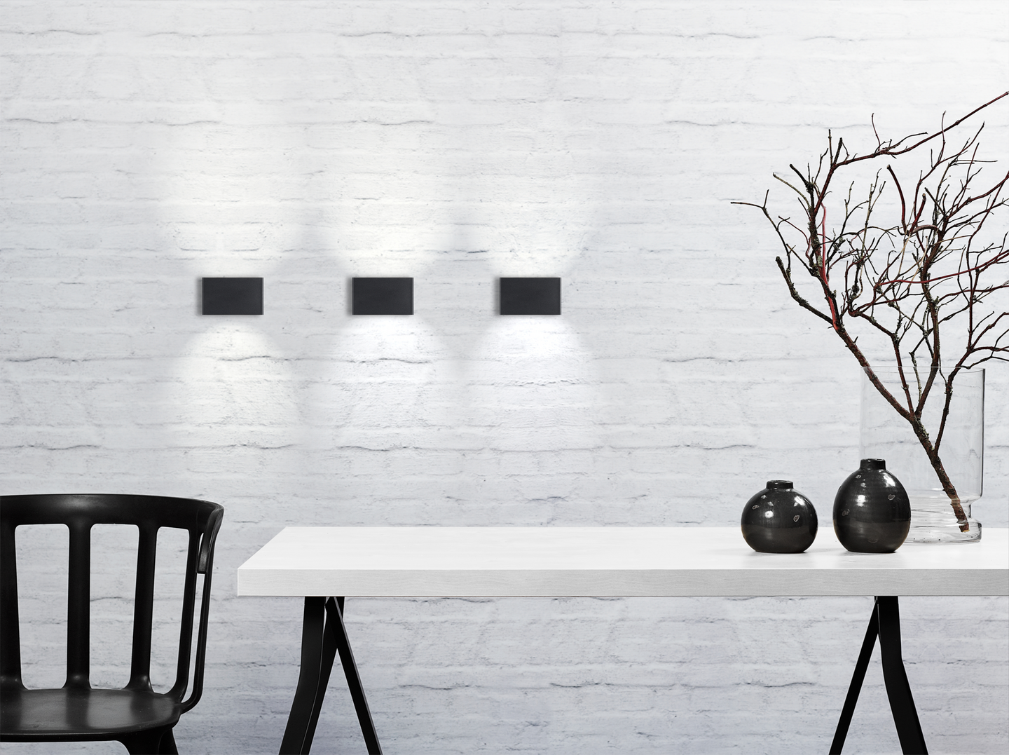 Ulkoseinävalaisin Nordlux Nene led 480lm 3000K 6W musta