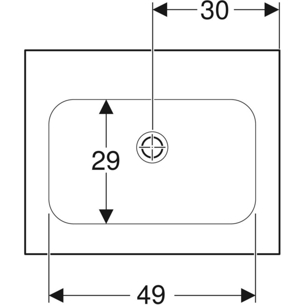 Tasoallas Geberit iCon L60cm KeraTect
