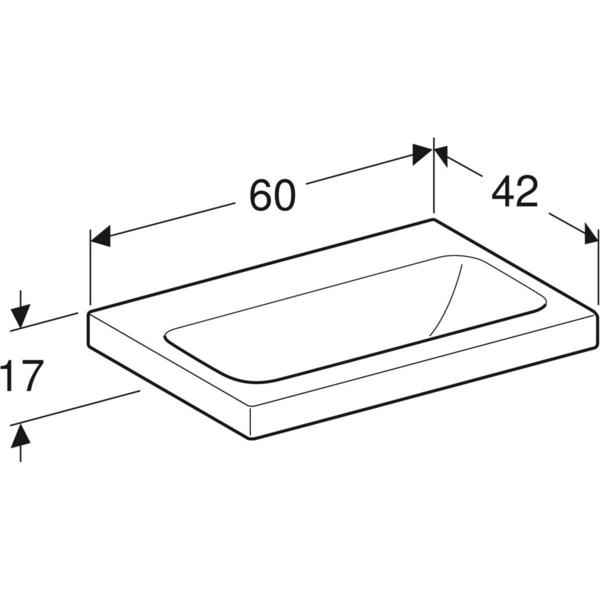 Pesuallas Geberit iCon Light C L60 S42cm