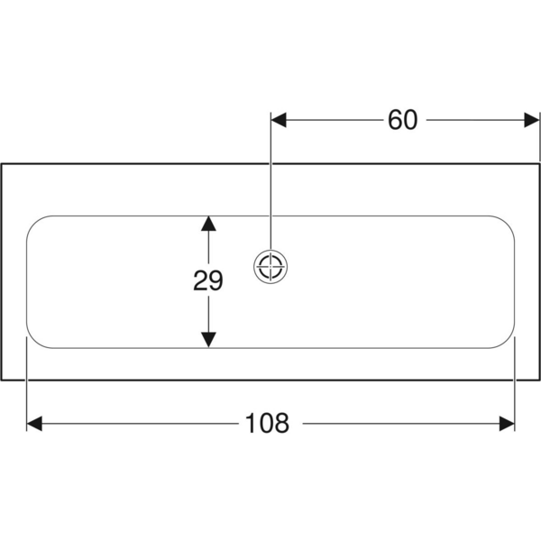 Tasoallas Geberit iCon L120cm KeraTect