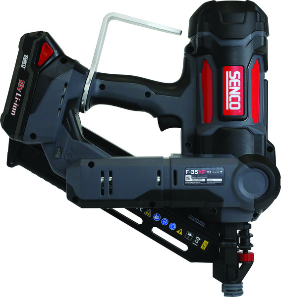 Runkonaulain Senco F35XP Fusion Nordic 2x4Ah akku ja laturi