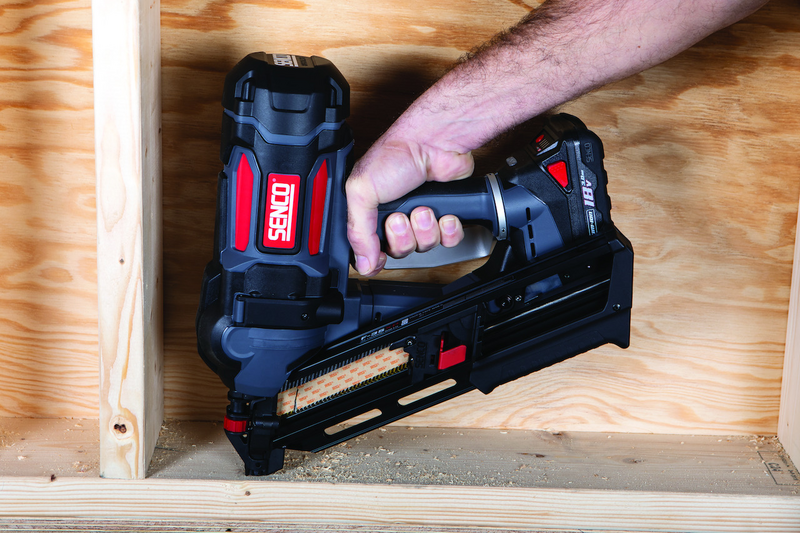 Runkonaulain Senco F35XP Fusion Nordic 2x4Ah akku ja laturi