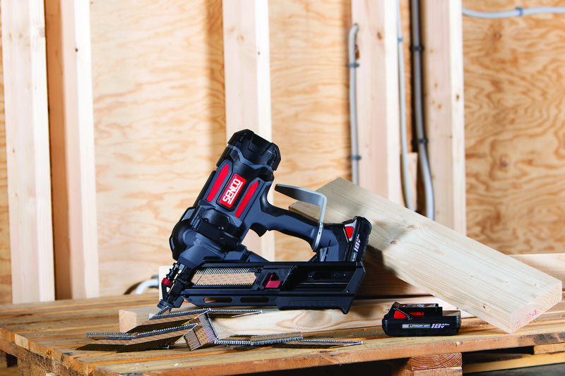 Runkonaulain Senco F35XP Fusion Nordic 2x4Ah akku ja laturi