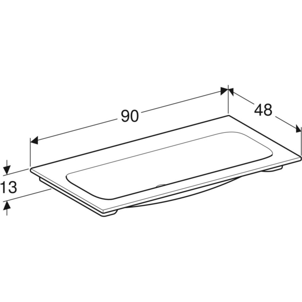 Tasoallas Geberit iCon L90cm