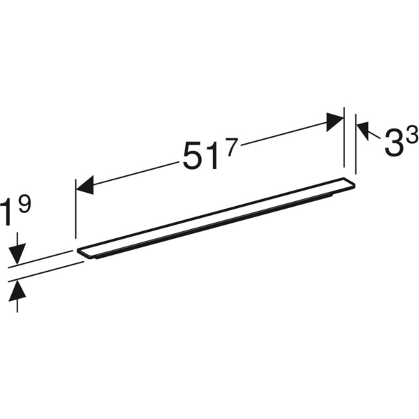 Vedin Geberit iCon 51,7cm musta