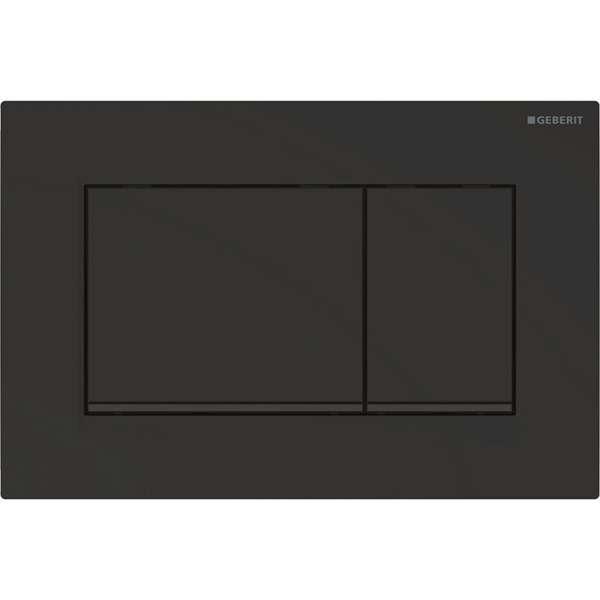 Huuhtelupainike Geberit Sigma30 mattamusta/musta