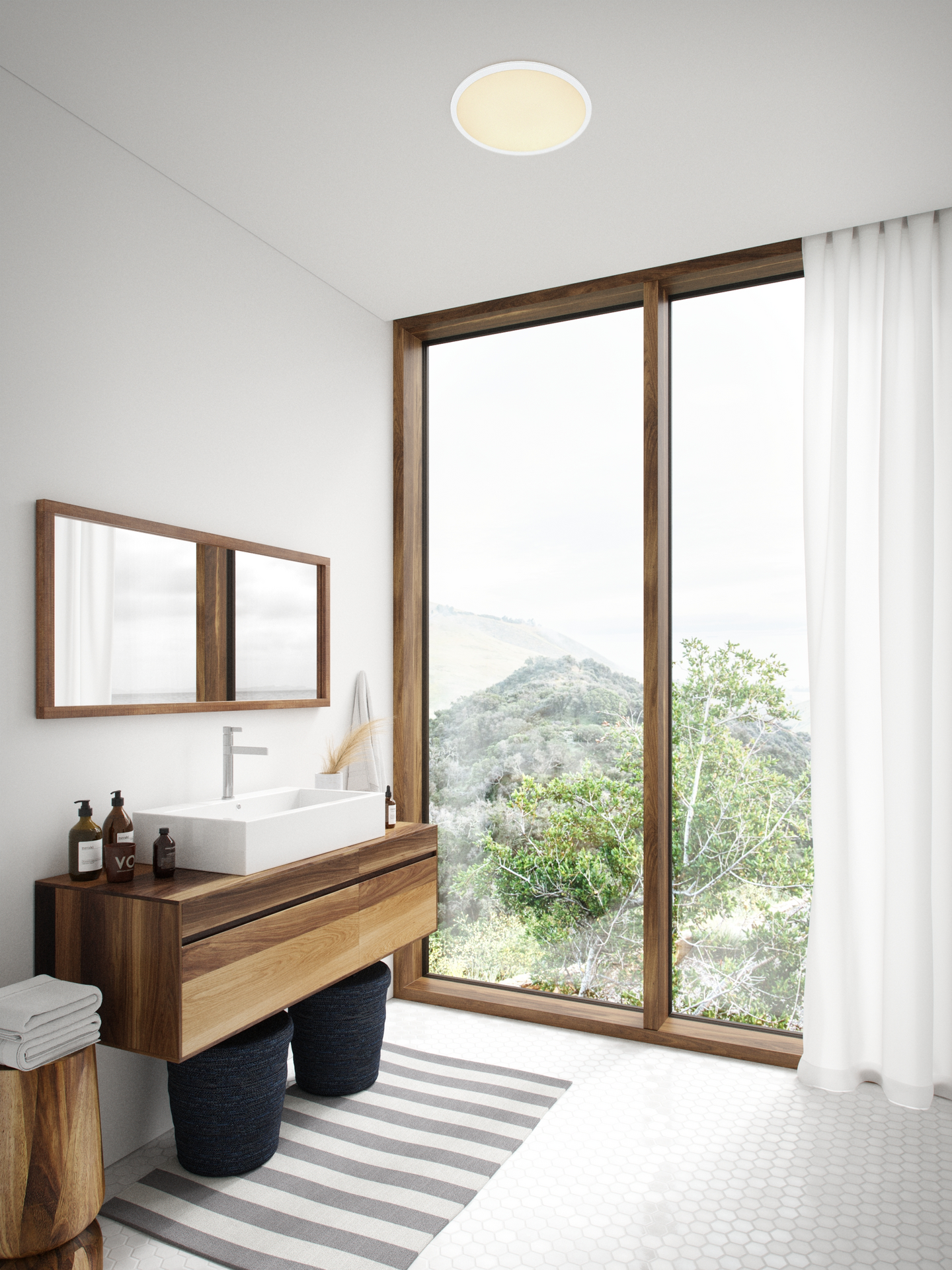 Plafondi Nordlux Oja led 38W 3200lm 2700K valkoinen