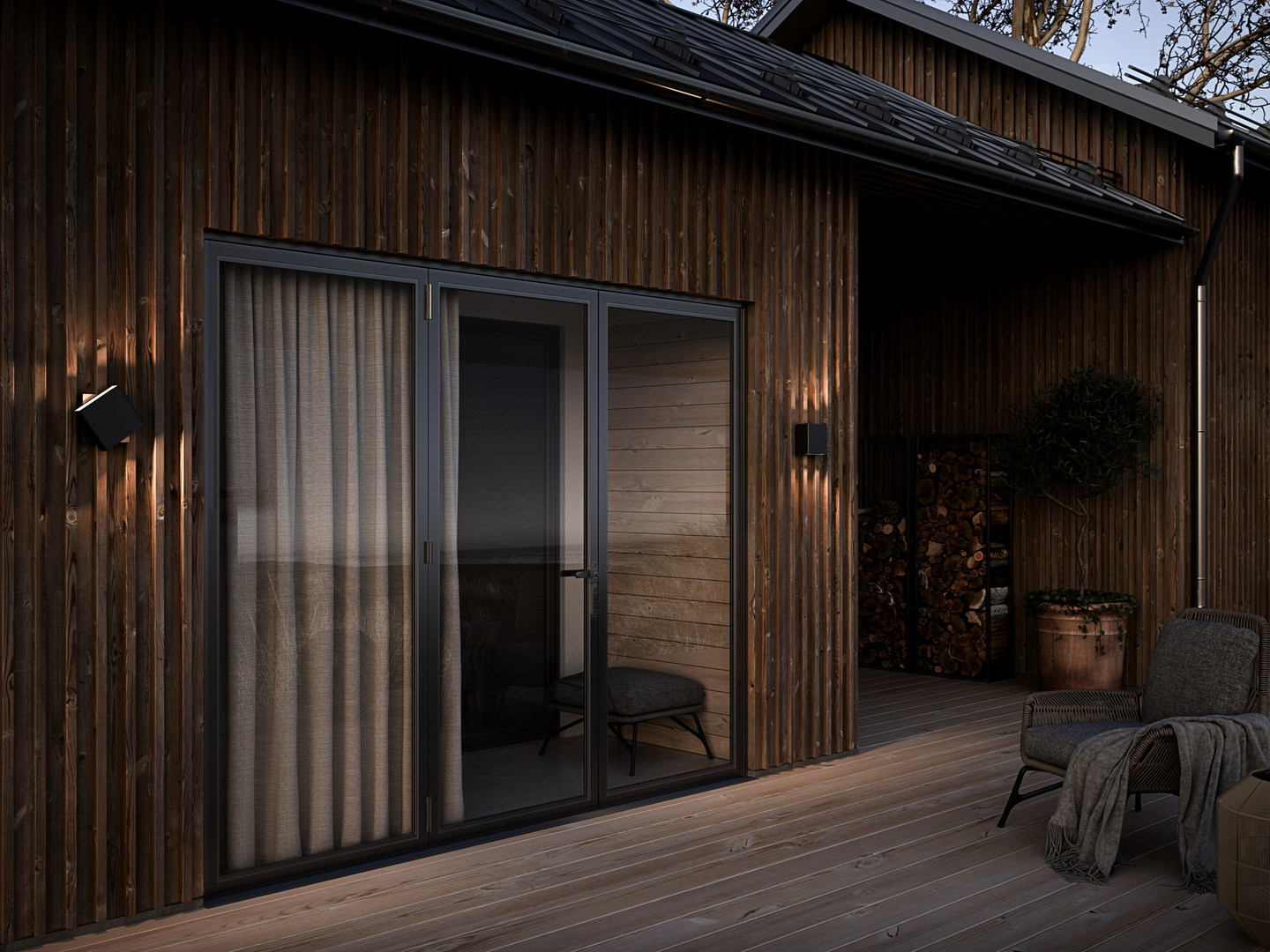 Ulkoseinävalaisin Nordlux Turn Led 13W 800lm 2700K musta