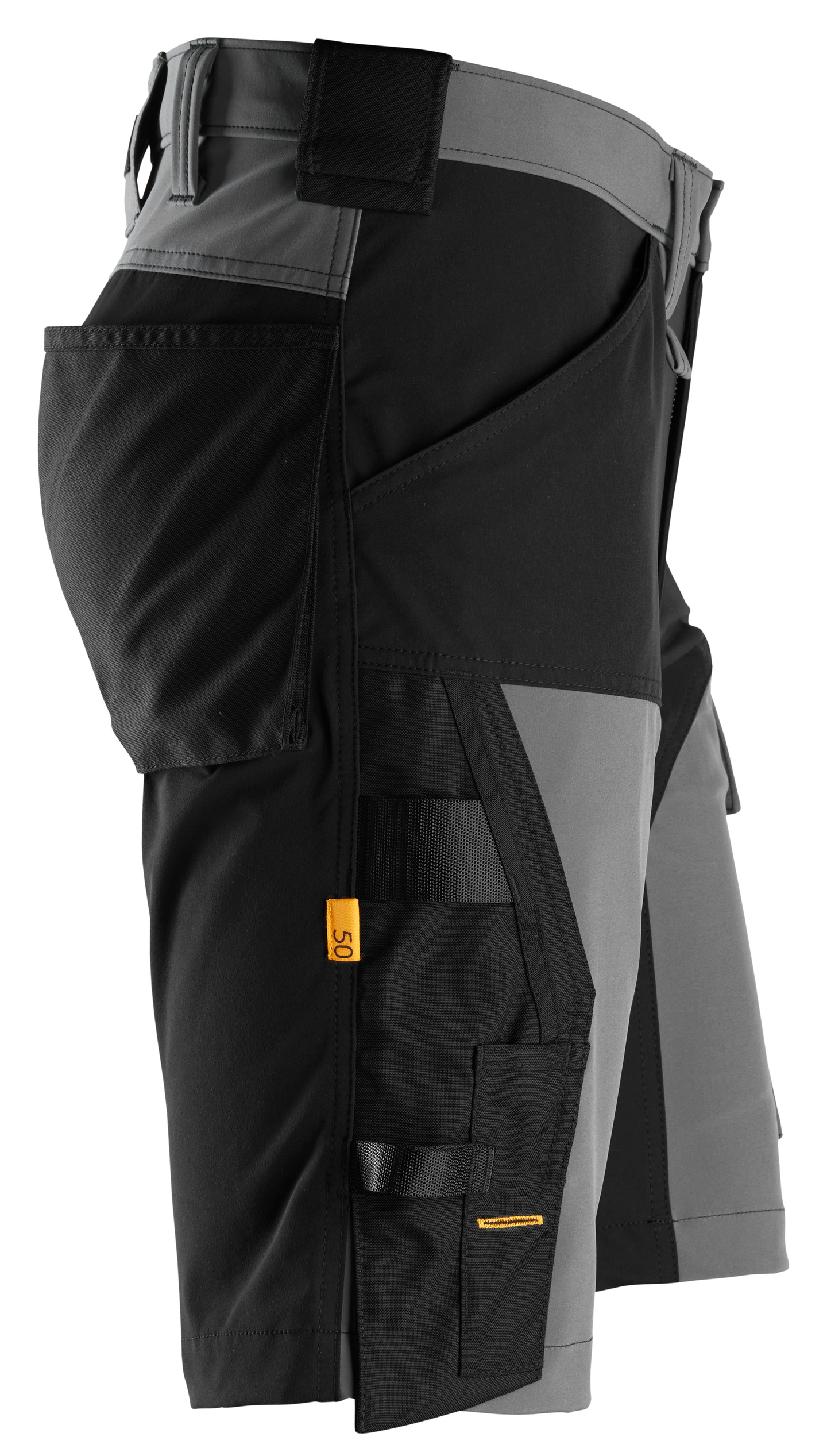 Shortsit Snickers 6173-5804 stretch tummanharmaa-musta koko 44