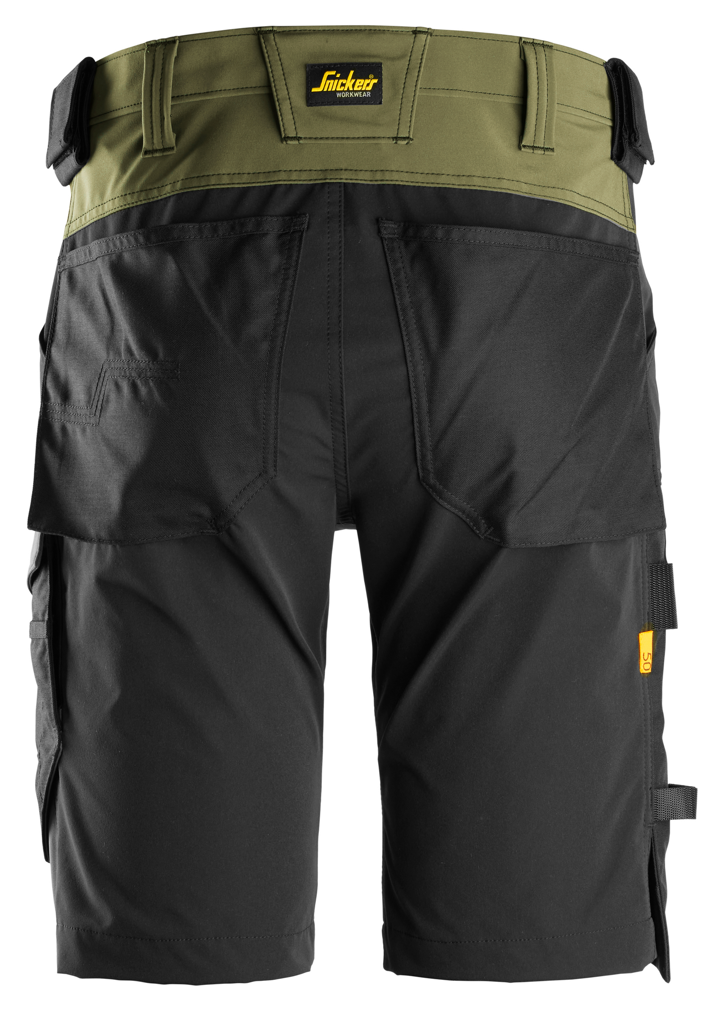 Shortsit Snickers 6173-3104 stretch vihreä-musta koko 46