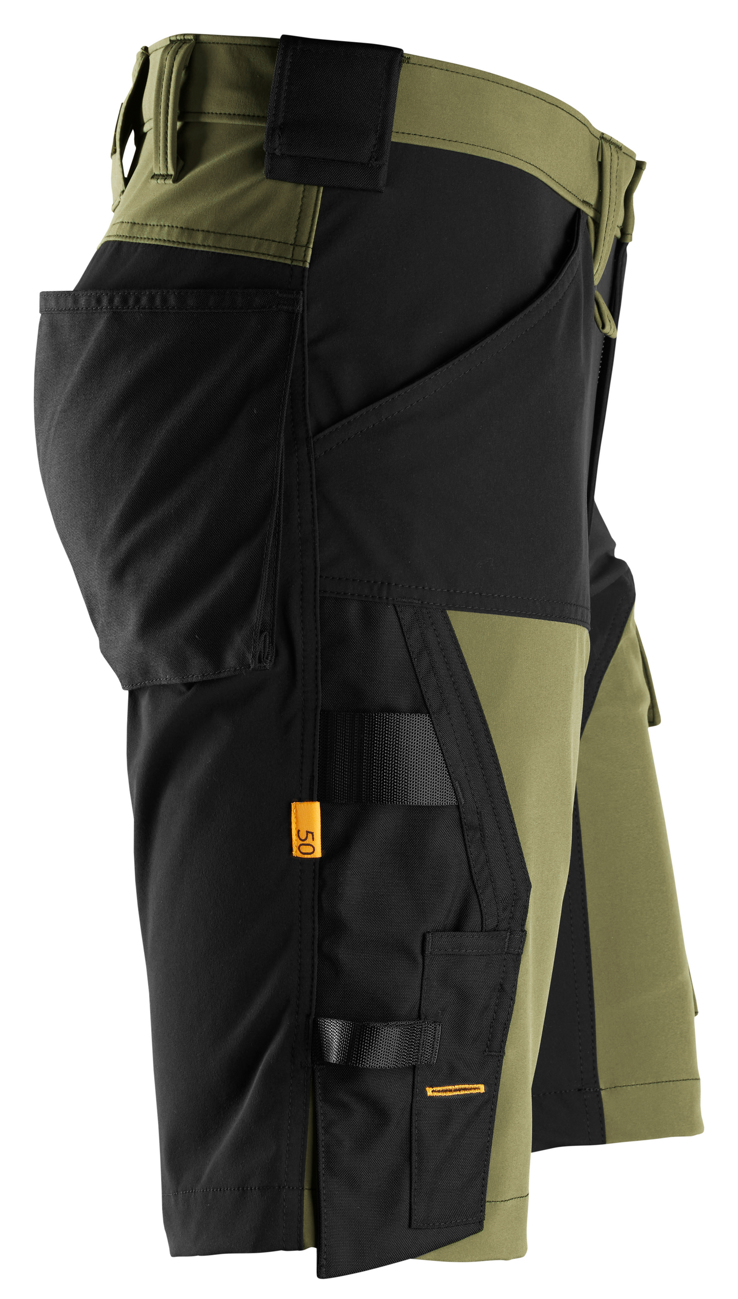 Shortsit Snickers 6173-3104 stretch vihreä-musta koko 46