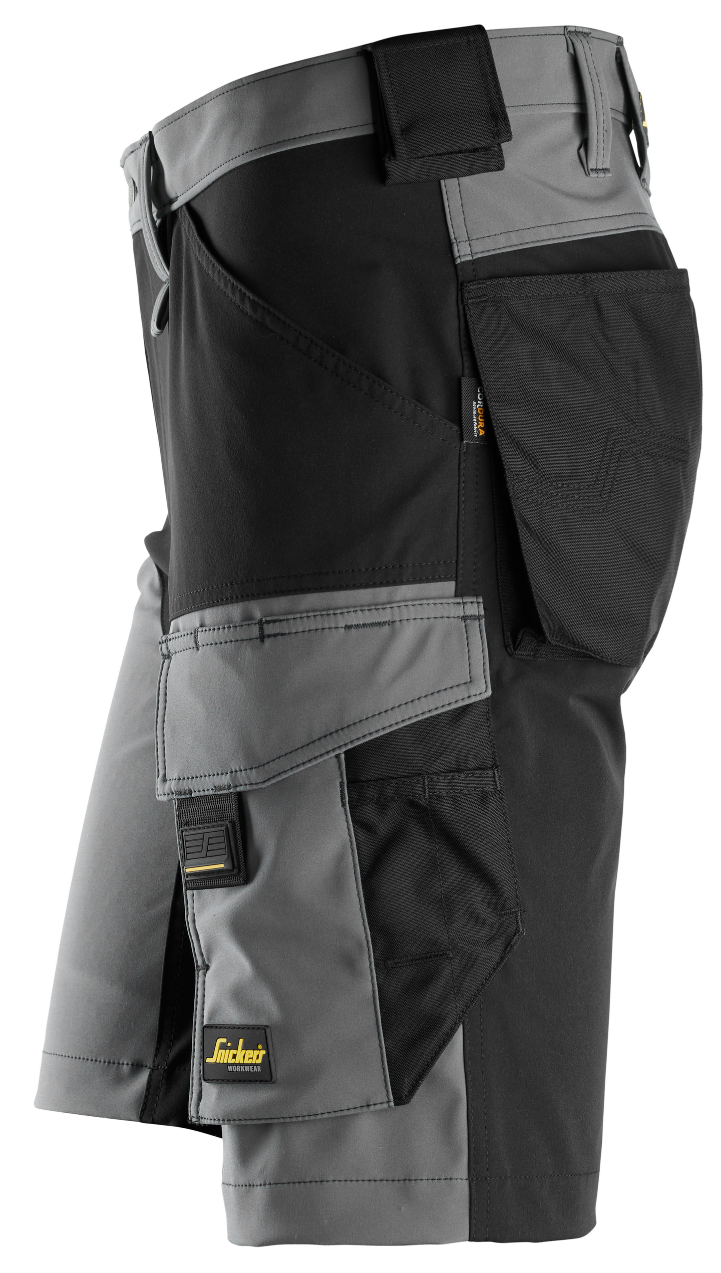 Shortsit Snickers 6173-5804 stretch tummanharmaa-musta koko 44