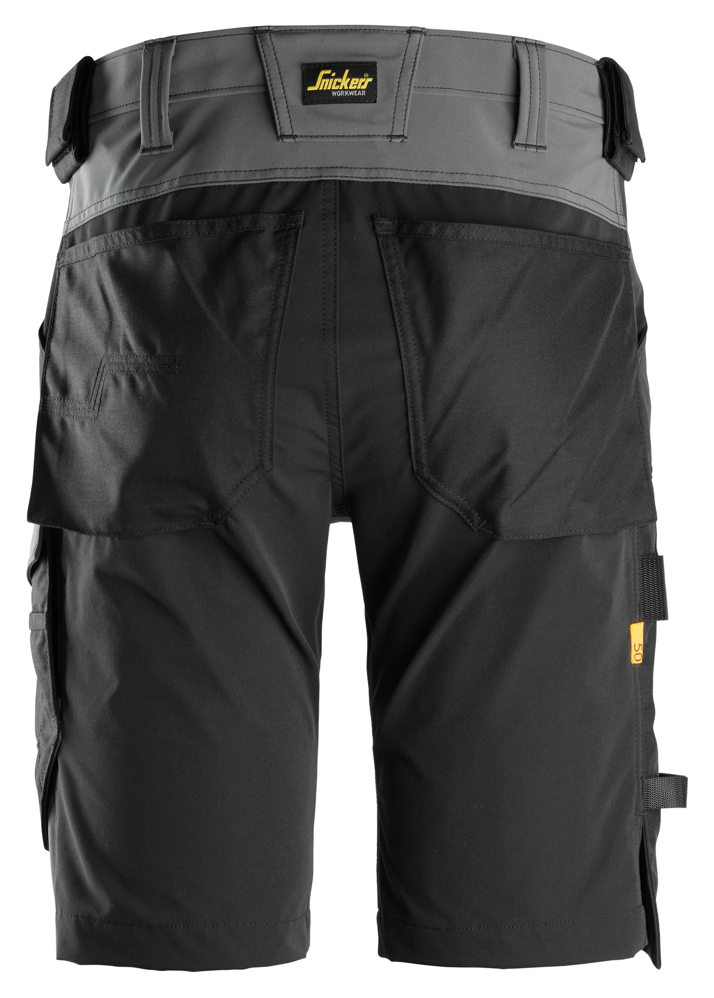 Shortsit Snickers 6173-5804 stretch tummanharmaa-musta koko 44