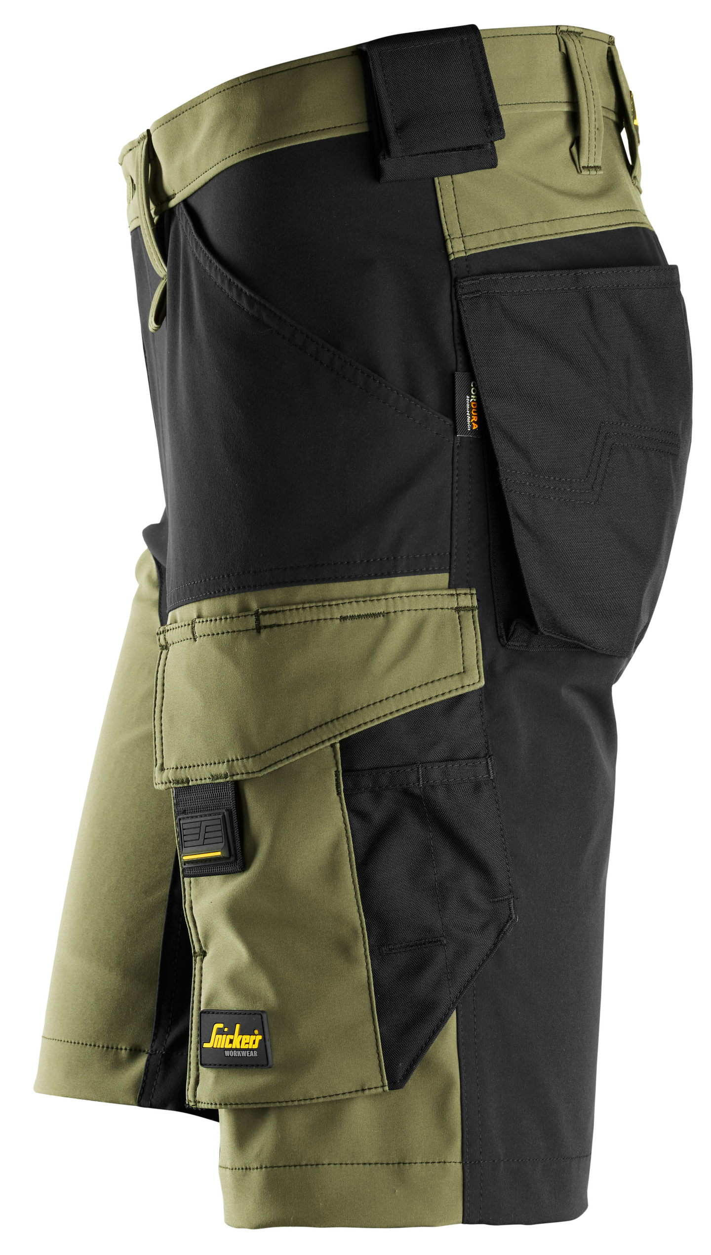 Shortsit Snickers 6173-3104 stretch vihreä-musta koko 46