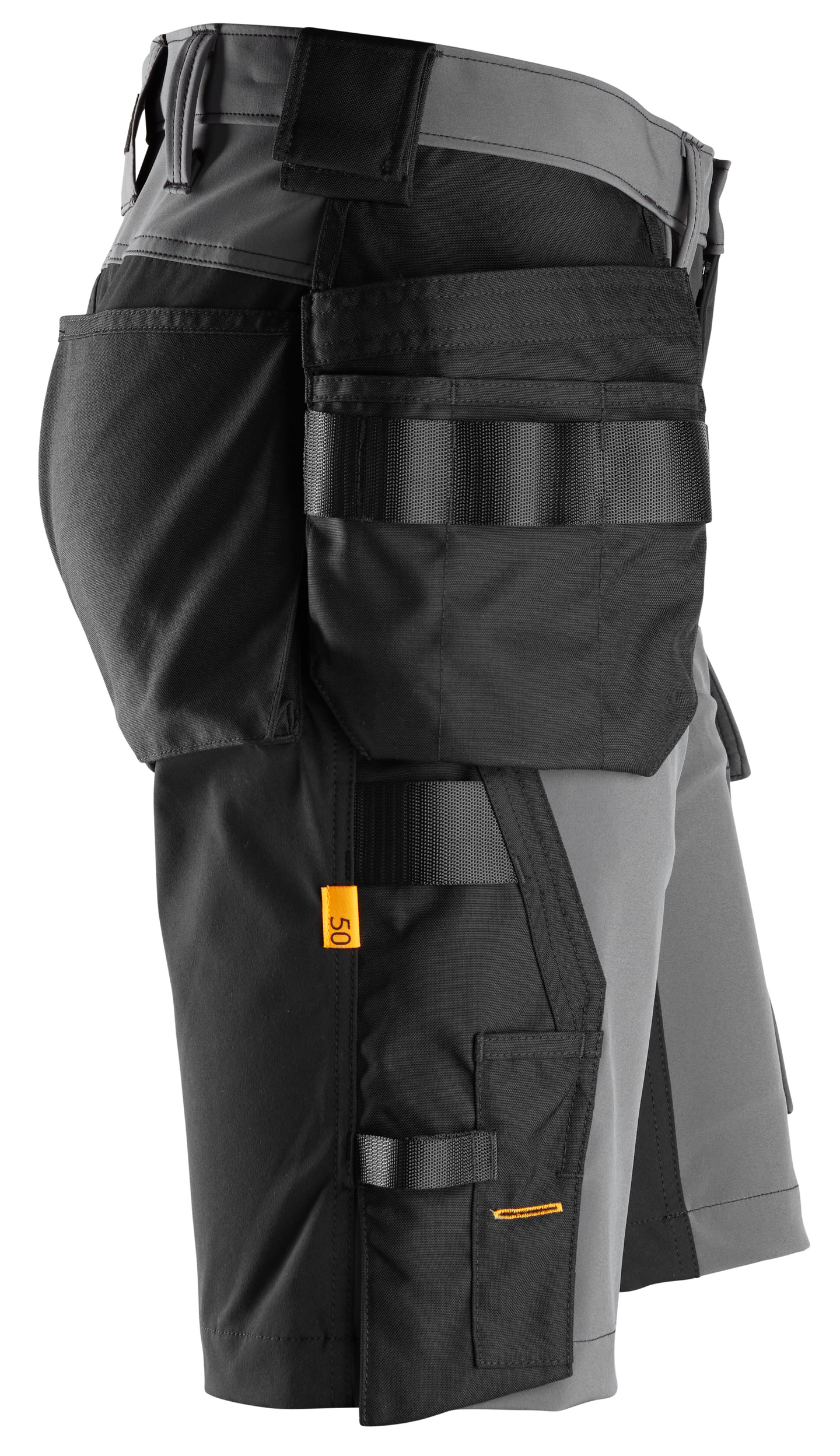 Shortsit Snickers 6175-5804 stretch tummanharmaa-musta koko 44