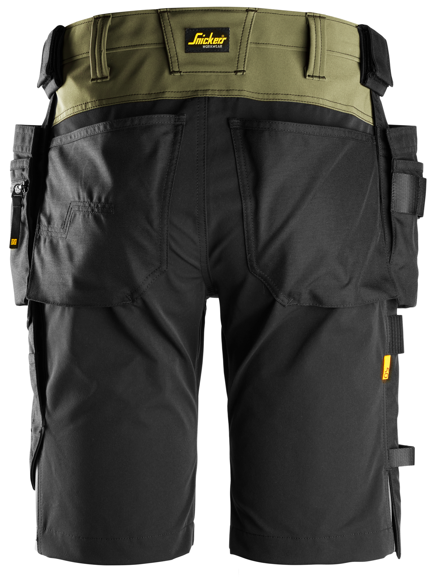 Shortsit Snickers 6175-3104 stretch vihreä-musta koko 44