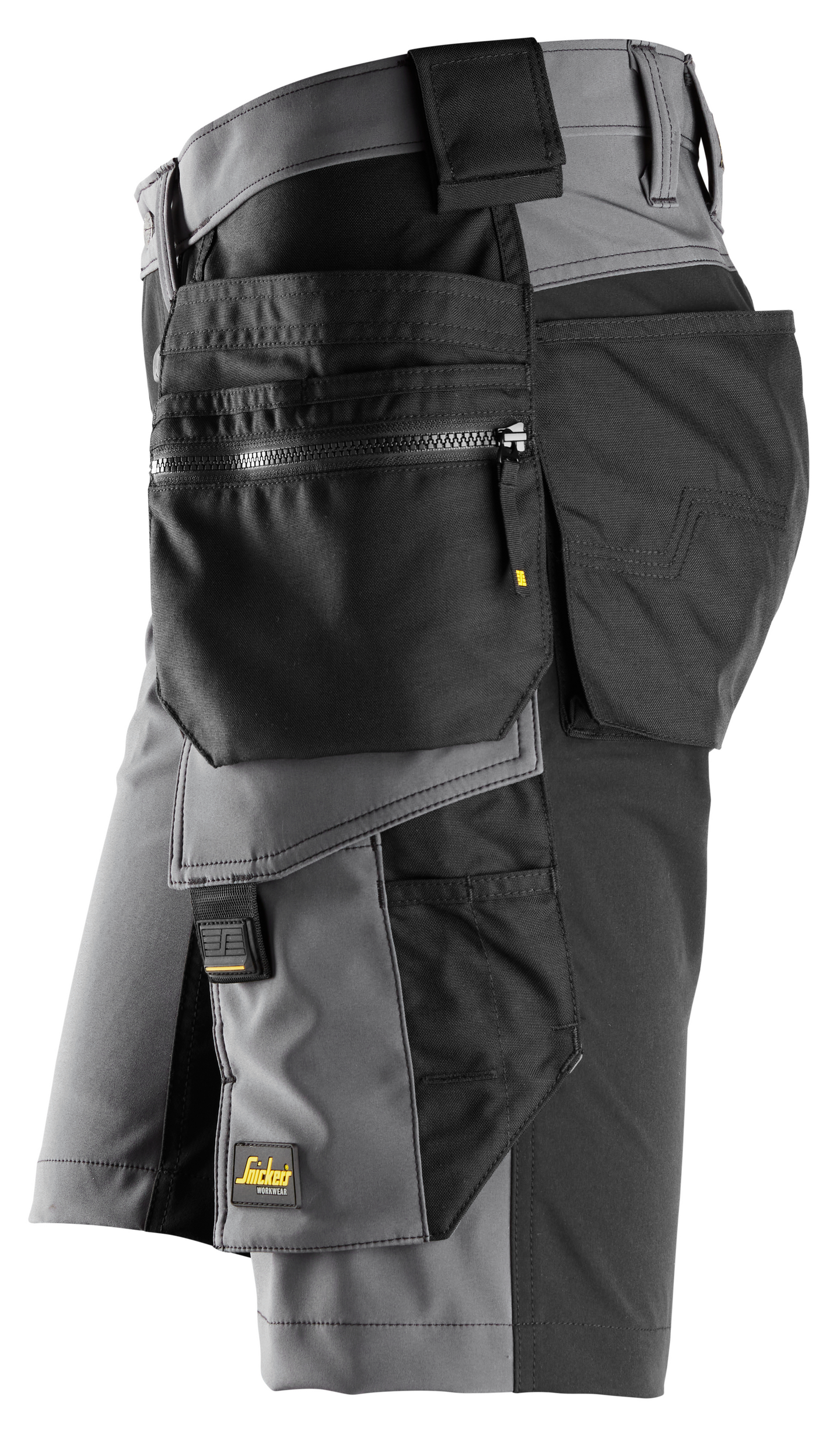 Shortsit Snickers 6175-5804 stretch tummanharmaa-musta koko 44